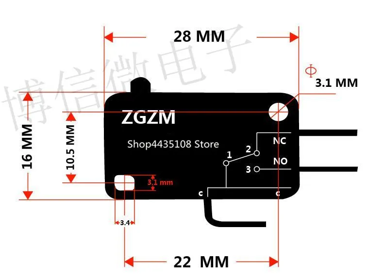 Большой микропереключатель V-15-1C25 10 шт./лот для микроволновой печи silver point V-15-IC25 с