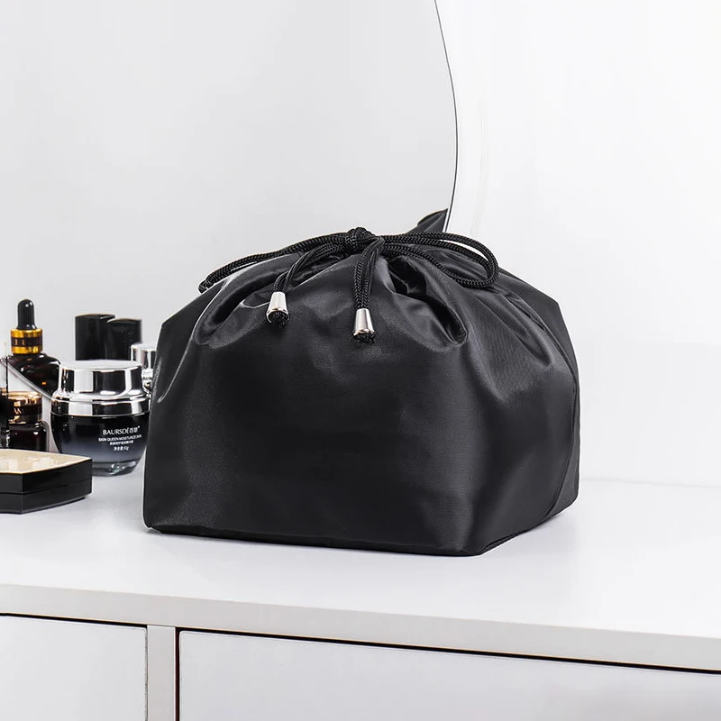 

Women Drawstring Makeup Bag Fashion Travel Cosmetic Lazy Storage Bag Toiletry Organizer Case Storage Pouch Accessories Supplies