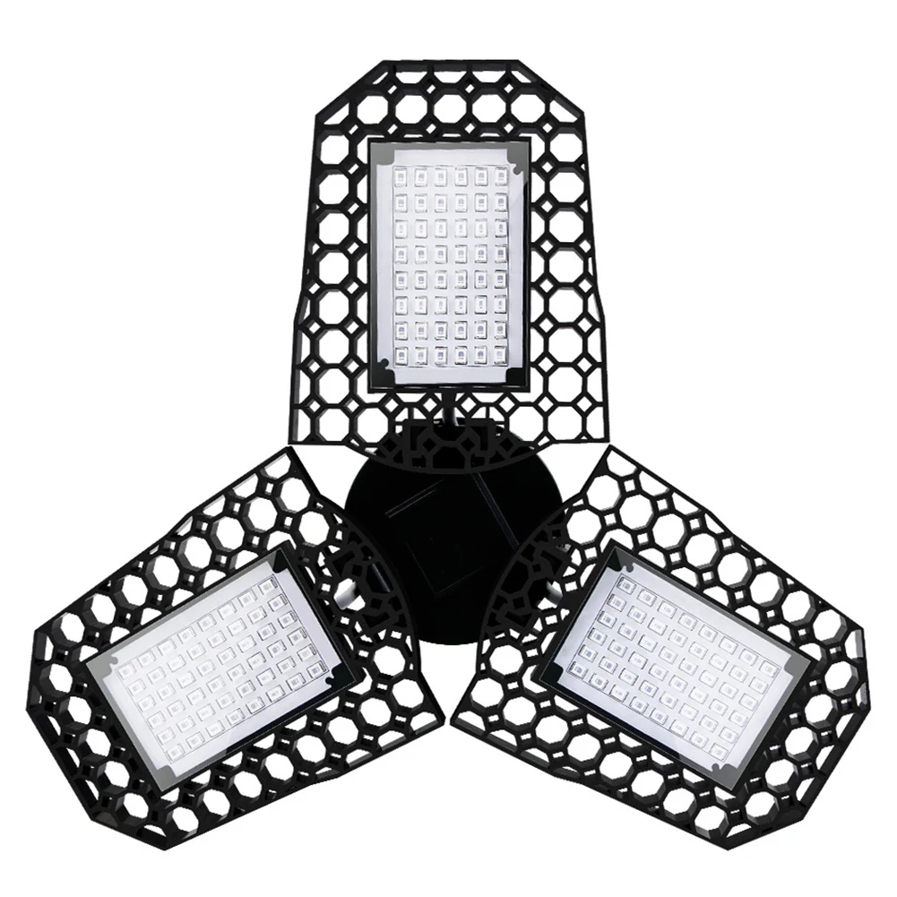 

144 LEDs Nursery Waterproof For Hydroponics Foldable Houseplants Indoor Plant Grow Light Garden Seeding Three Leaf E26 E27