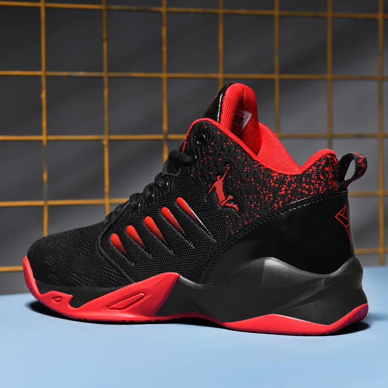 

Top Sale Mens Basketball Shoes Unisex Sneakers Men Mesh Breathable Sport Shoes Non-Slip Wearable Basketball Sneakers for Women