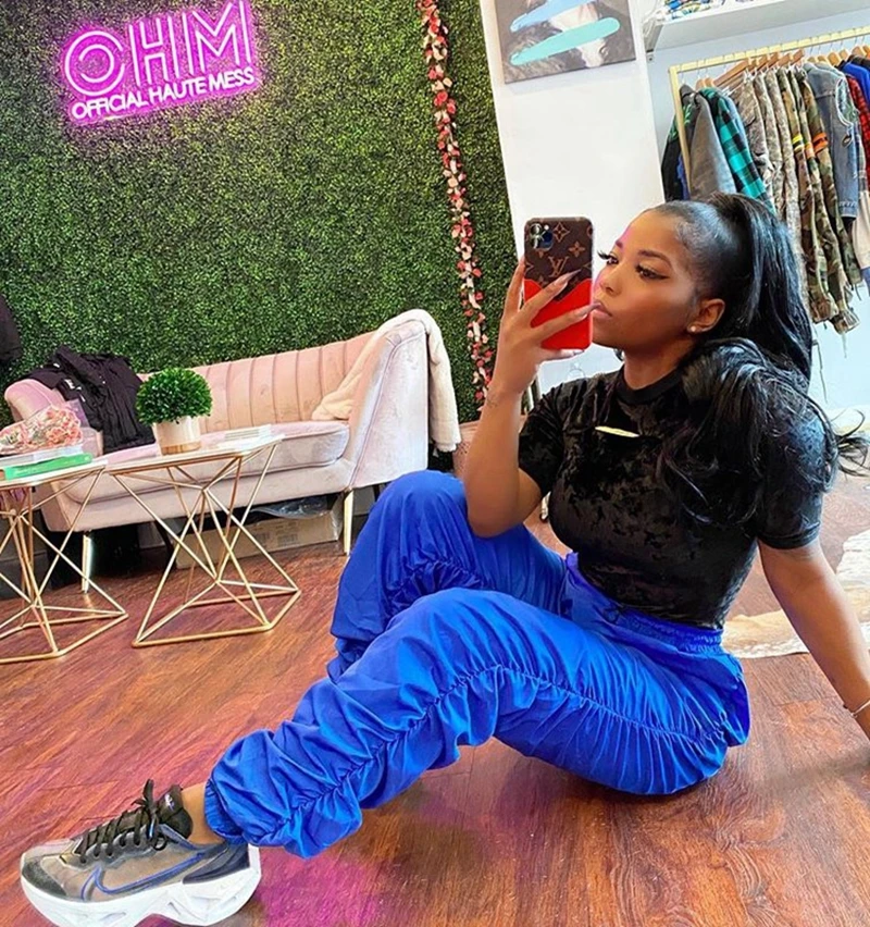 Уличная одежда джоггеры Женские многослойные спортивные брюки женские большого