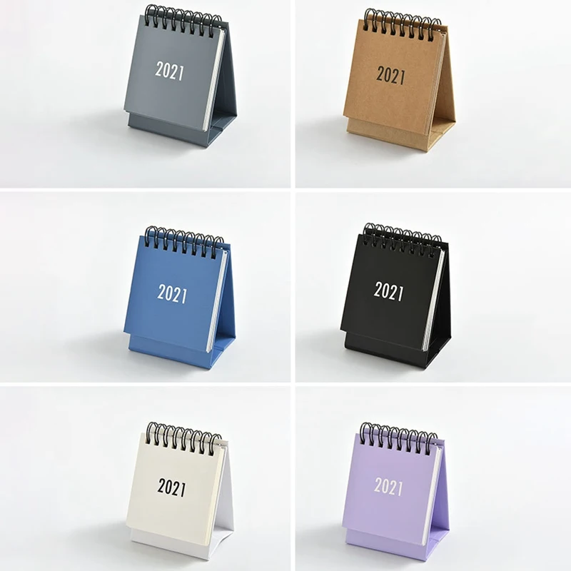

Cute Creative 2020 2021 Style Mini Desktop Desk Calendar Personality Decoration Work Note Calendar New Year Plan Schedule