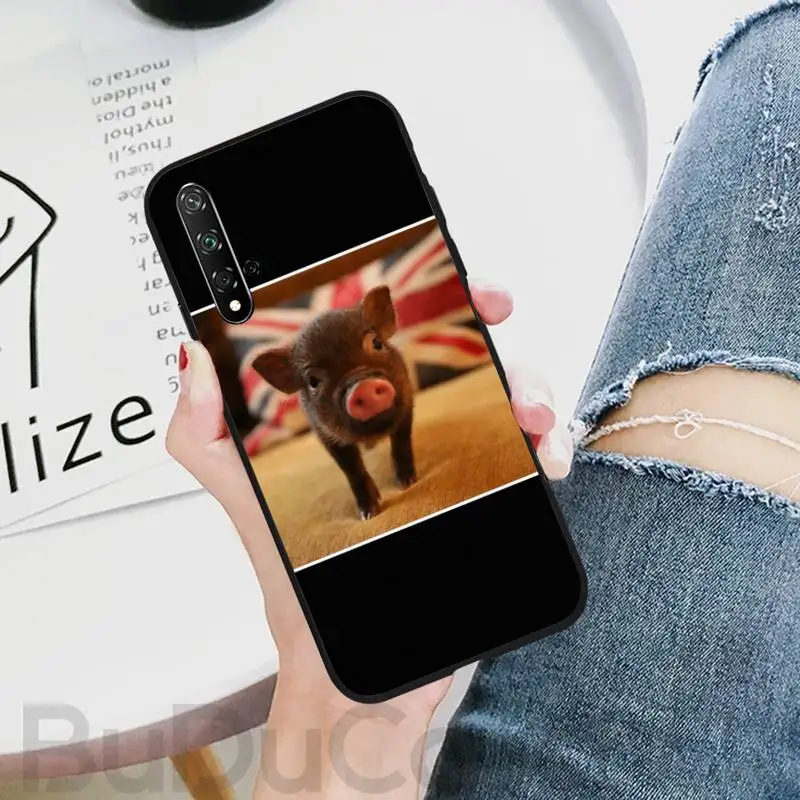 

Funny Cartoon Pig Coque Soft Phone Case Capa For Huawei Honor 8X 9 10 20 Lite 7A 8A 5A 7C 10i 20i 9X play 8C