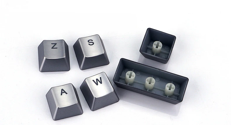 Серебряный тон ключ Шапки для Cherry MX Outemu механическая клавиатура с подсветкой 104 ABS