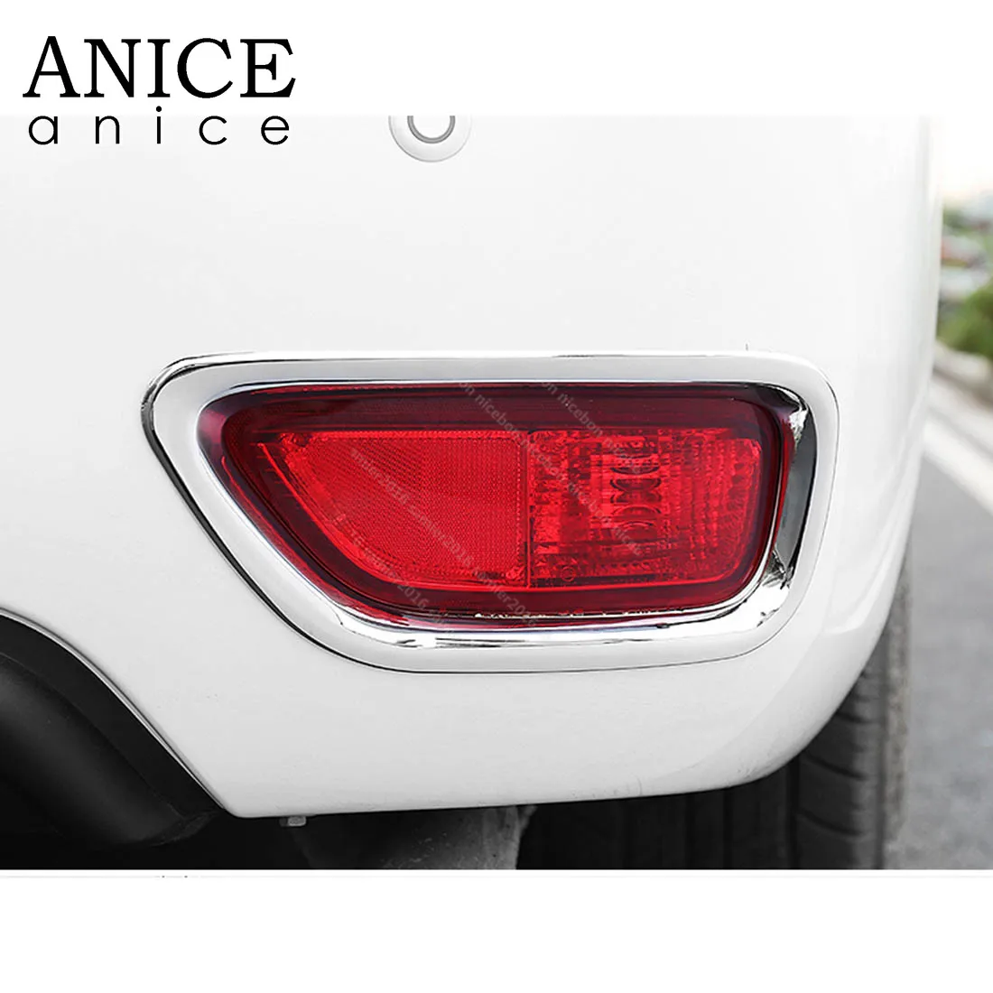 

2pc Chrome Rear Fog Light Lamp Cover Trim Garnish Fit For Nissan Patrol Y62 2012 2013 2014 2015 2016 2017 2018 2019
