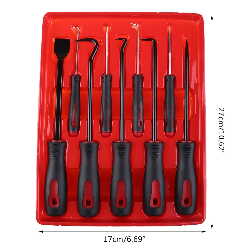 

N0HF 9 Pcs Car Seal Gasket Puller Screwdriver Disassembly O-ring Hook Puller Remover Craft Hand Tools Auto Repair Accessories