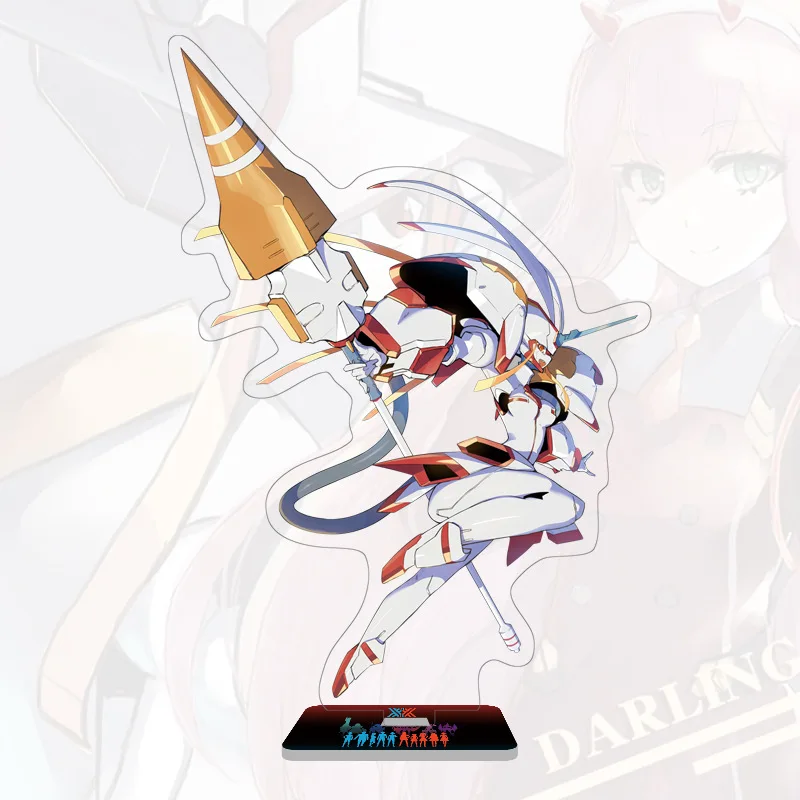 

Darling In The Franxx Key Chain Acrylic Figure Model Keychains Creative Desk Decorated Stand Sign Keyring Gift For Woman Man
