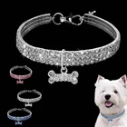 С украшениями в виде кристаллов ошейник Diamond щенок Блестящий Полный Стразы ожерелье воротник ошейники для собак для домашних животных для маленьких собак расходные материалы