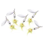 10 шт 6g светились ложки рыболовные приманки Пернатый крюк искусственные приманки металлические блесны Рыболовные Снасти блесны приманки