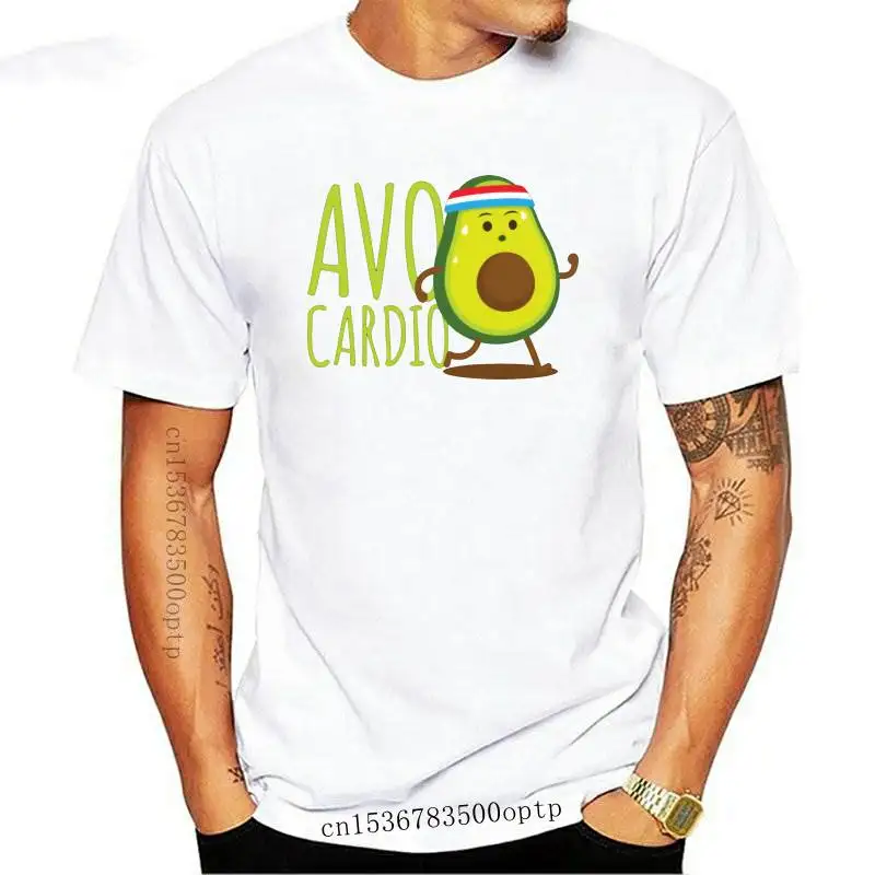 

New Hipster T-shirts Avo Cardio Fitness Avocado Family Printed On Cotton O Neck Man Tops Tees Normal T Shirt Wholesale