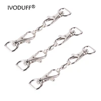 1 pc metal hook lobster clasps spring flat bottom clips door leather craft bag strap straps