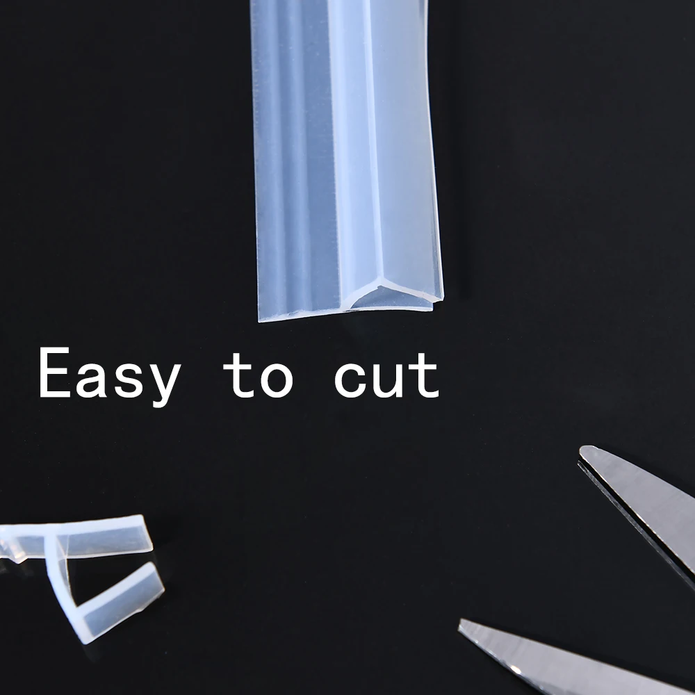 10m h shape glass door sealing strips silicone rubber window seal to stop shower leaks flexible weatherproof seal for bathroom free global shipping