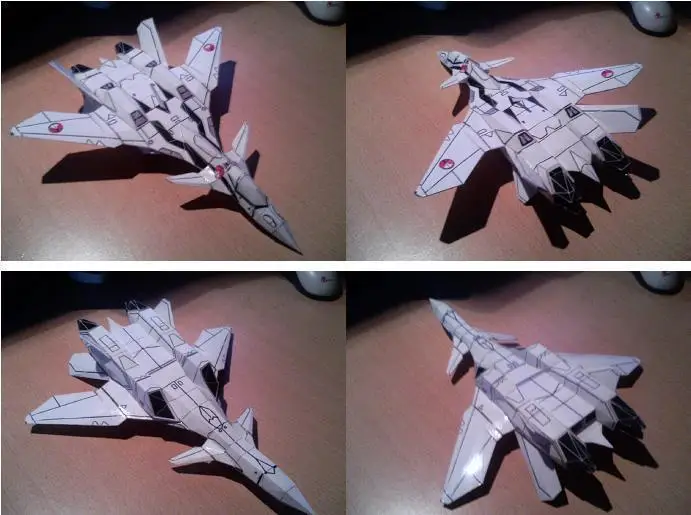 

Macross Vf-11 Fighter DIY Handmade 3D Paper Model Macross Airplane Aircraft Children Adult Educational Toys
