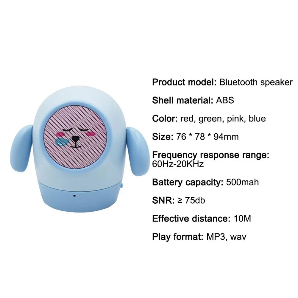 

Mini Wireless Bluetooth Speaker Creative Cartoon Surround Stereo Sound Loudspeaker Portable Subwoofer Support TF Card for Phone