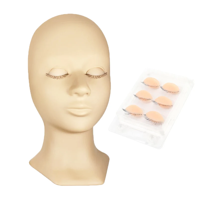 Прививочная ресница для наращивания искусственная голова замена макияжа глаз