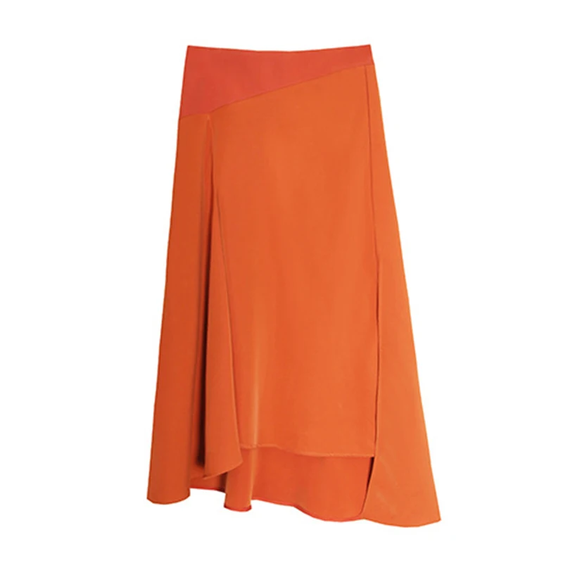 Женская Асимметричная юбка TWOTWINSTYLE асимметричная с высокой талией осень 2022 |