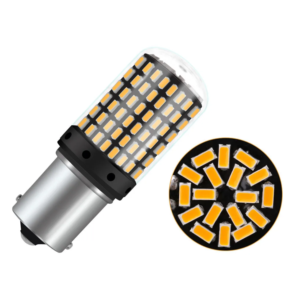 

2pcs 1156 BA15S BAU15S LED CanBus Light No Error 7506 7528 P21W LED PY21W T20 7440 WY21W No Flash For Car Turn Signal Light