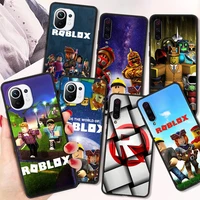 hot robloxes game fundas shockproof case for xiaomi poco x3 nfc m3 pro bag soft cover for redmi 9t 11 note 10 10t lite 5g shell