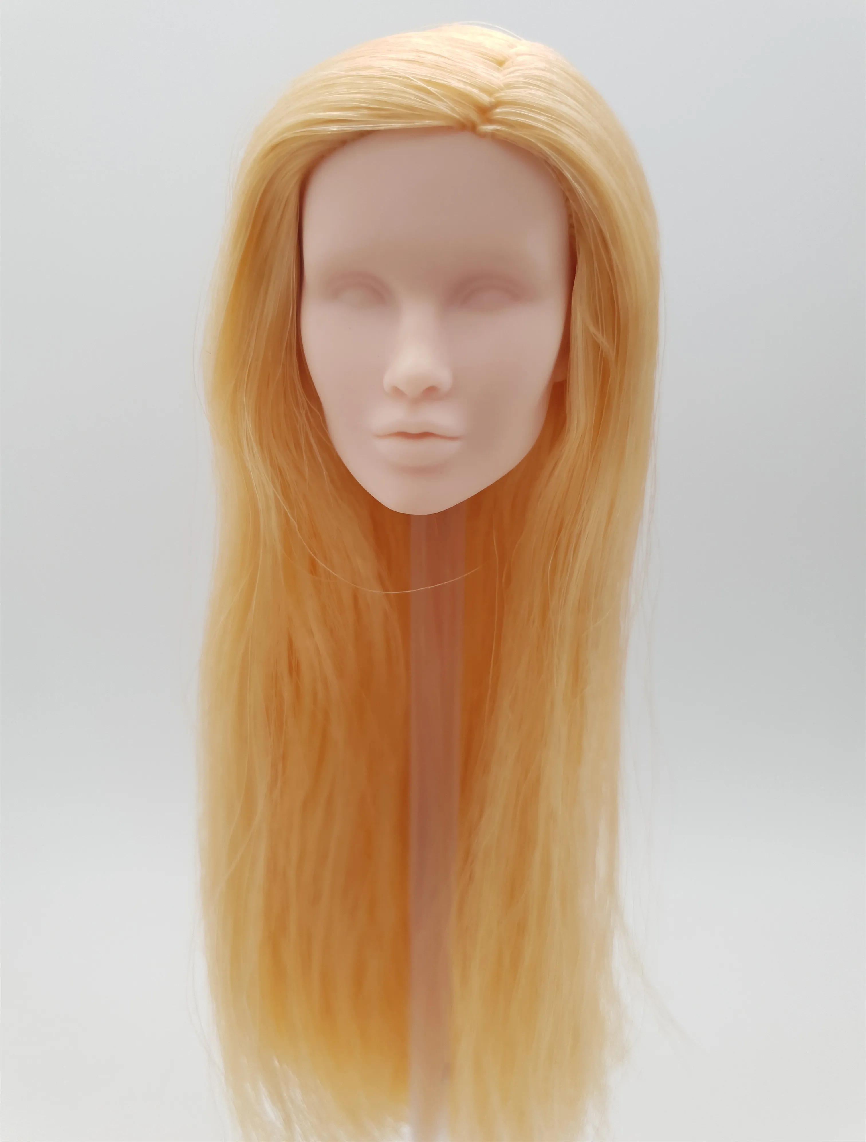 

Fashion Royalty 1/6 Scale Blonde Hair Rerooted Jem And The Holograms Cream Skin Blank Face Doll Head OOAK