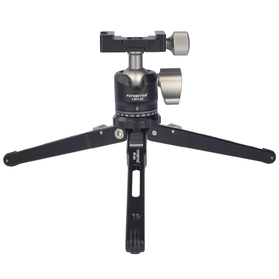 Компактный портативный складной алюминиевый настольный штатив FOTOBETTER MTA02