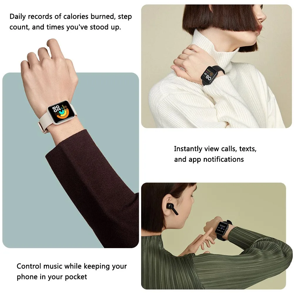 Глобальная версия Смарт-часы Xiaomi Mi Watch Lite спортивные часы с Bluetooth 5