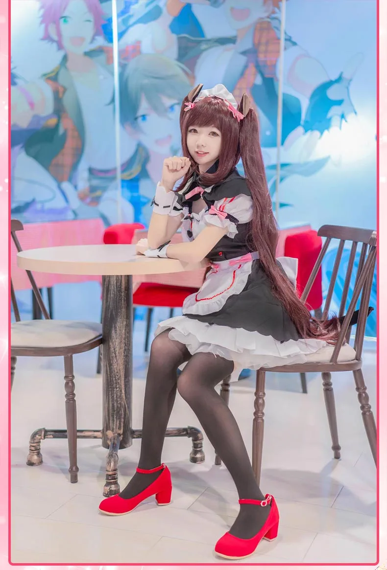 Chocola NEKOPARA Косплей шоколадный ванильный костюм горничной кошки Neko Girl NEKOPARA косплей Женский костюм игра и парики Хэллоуин