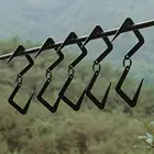 Высокотемпературный S-образный крючок, компактный, устойчивый к коррозии, двухсторонний крючок из нержавеющей стали для хранения, уличные инструменты для пешего туризма и кемпинга