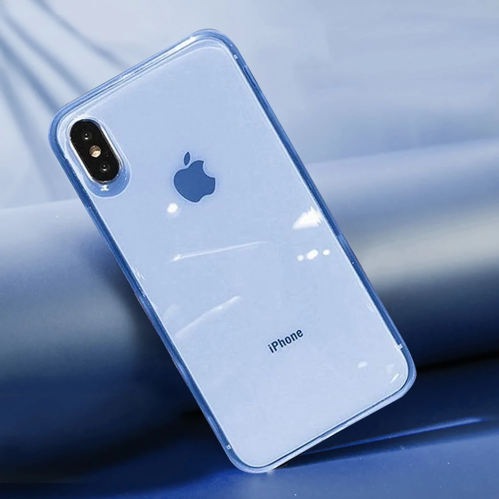 Роскошный прозрачный силиконовый цветной чехол для iPhone 11 Pro X XR XS Max 8 7 6 6S Plus мягкий