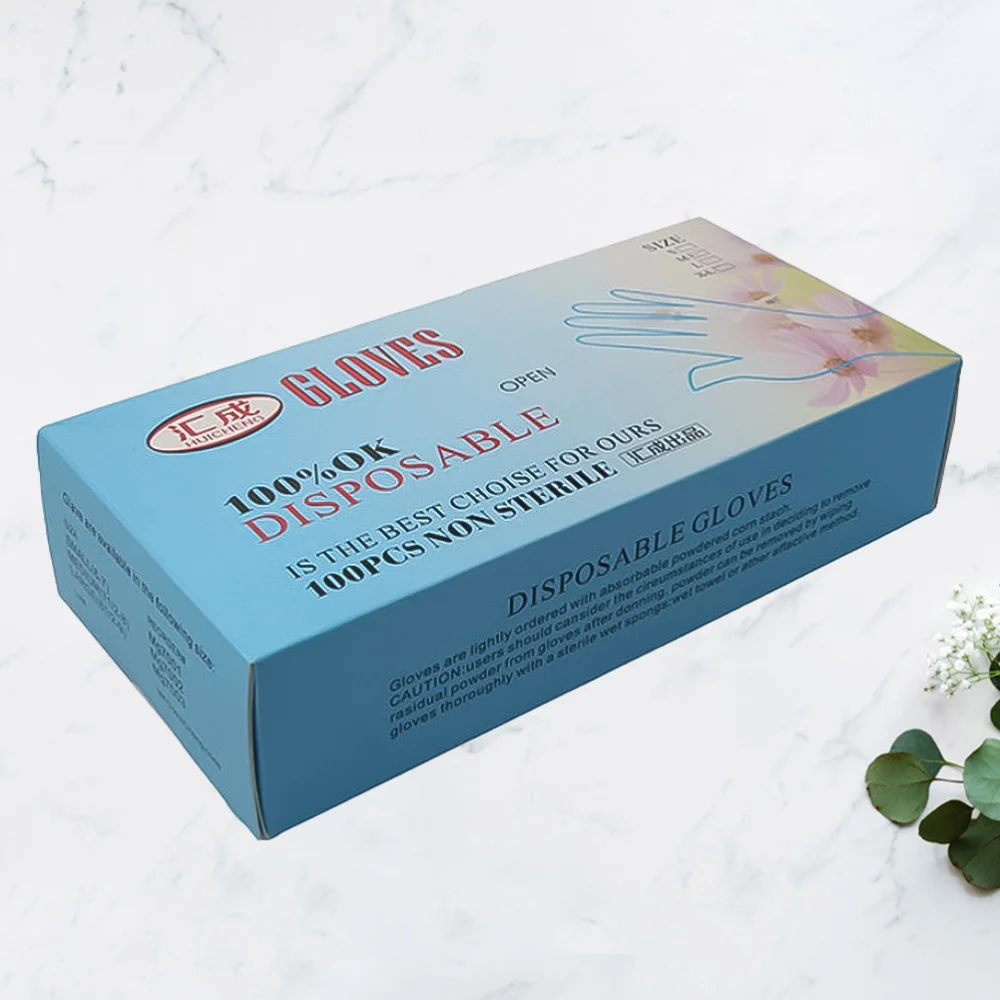 

100pcs PVC Disposable Transparent Hair Coloring Hair Dye Hand Protector for Home DIY Use (Small)