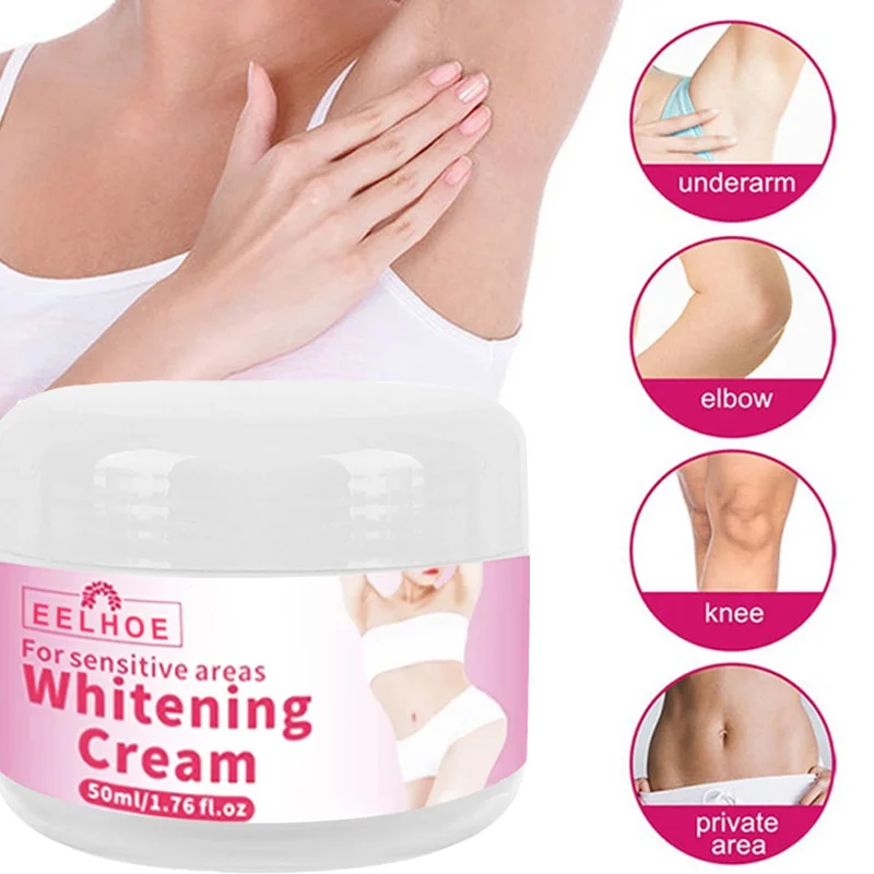 

50Ml Whitening Cream Shrink Pores Repair Cream Armpit Underarm Back Legs Knees Private Parts Body Whitening Moisturizing Cream
