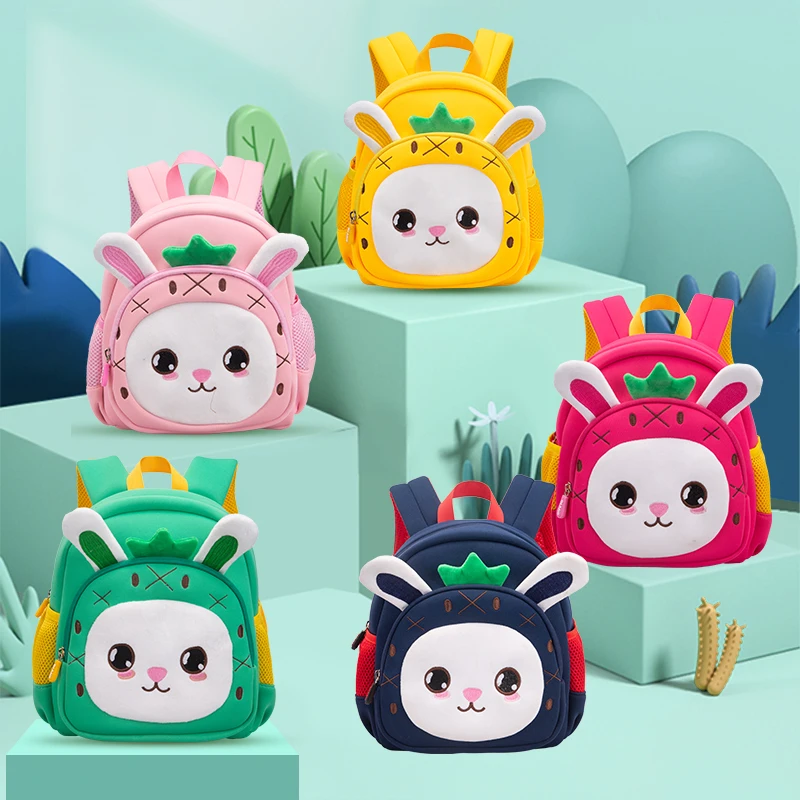 DORIKYDS 3D Cartoon Kids Backpack Cute Rabbit Baby Toddler Waterproof Kindergarten Children Schoolbag for Girls Gift Mochila DORIKYDS 3D Cartoon Kids Backpack Cute Rabbit Baby Toddler Waterproof Kindergarten Children Schoolbag for Girls Gift Mochila