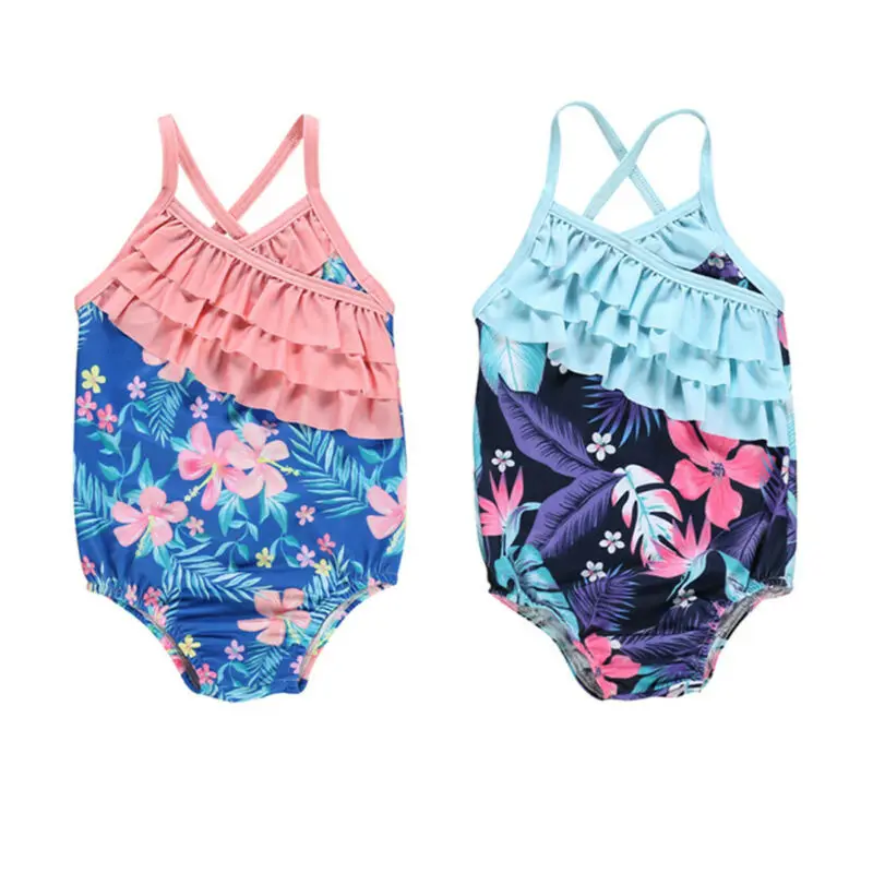 

Toddler Kids Baby Girls Summer Swimsuit Bathing Suit Flower Swimming Swimwear 1-6Y
