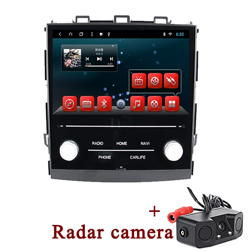 with Radar camera YAZH 1 Din Автомобильный плеер Android 9,0 gps навигация радио для Subaru XV/Crosstrek/Forester мультимедийная система ips головное устройство - Цвет: with Radar camera