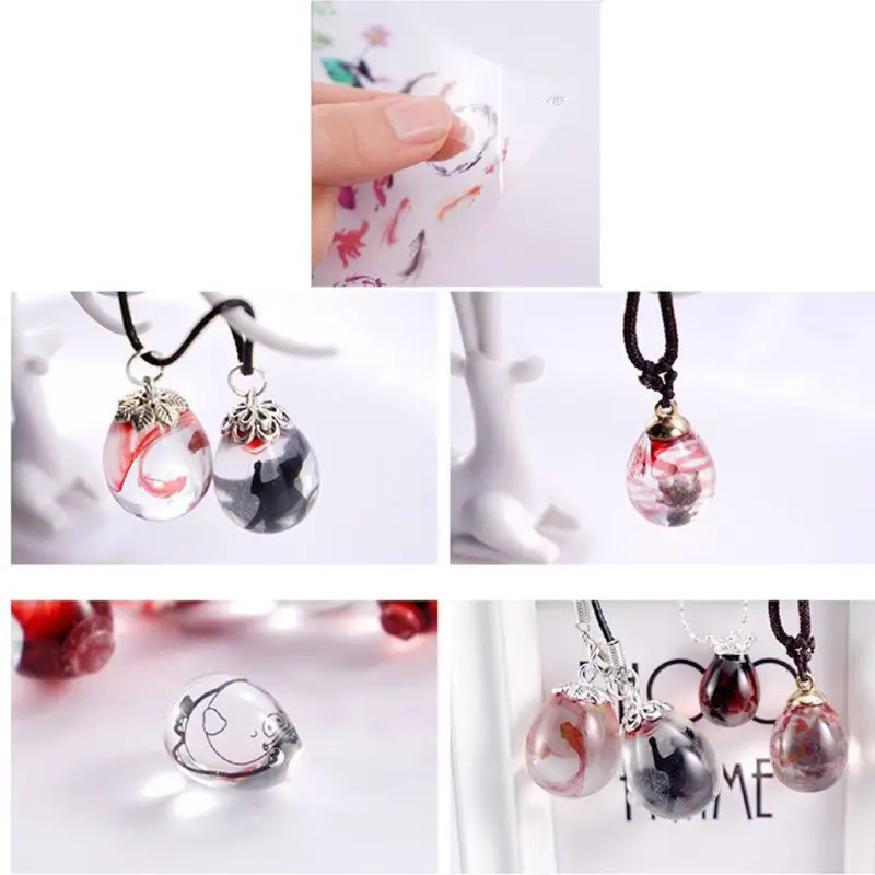 12 листов золотые рыбки листья DIY эпоксидные смолы наполнители комплект