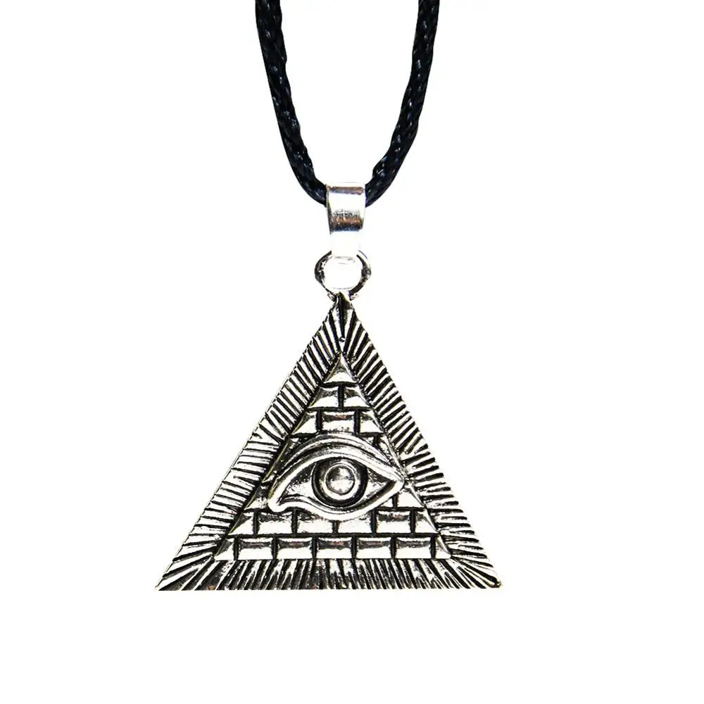 Подвеска всевидящий глаз Бога Провиденс масонский Шарм Серебряная египетская