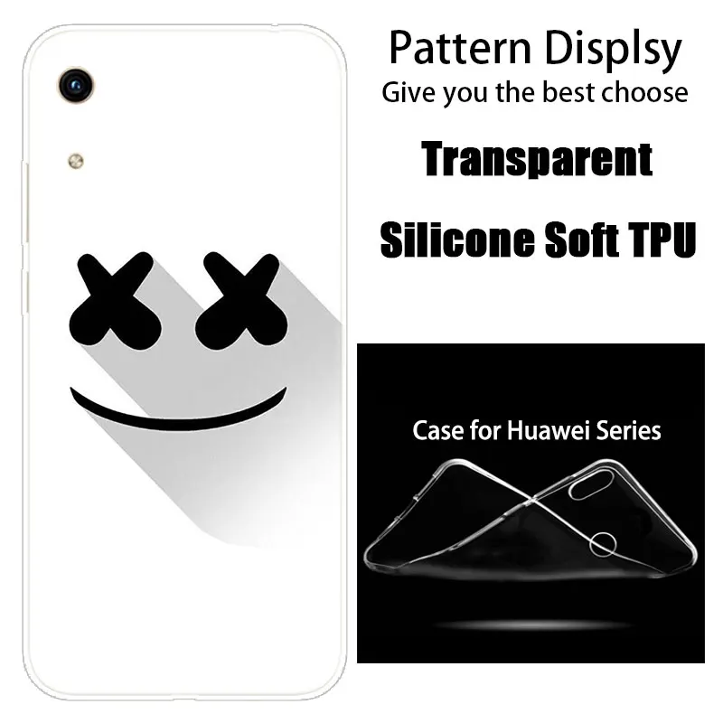 Роскошный силиконовый чехол DJ marshmallow для huawei Honor 9X 8A 7A 20 Pro 7X8X7 S 8S 8 9 10 Lite View 20 20i 10i Play Fashion Cover