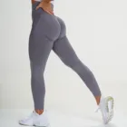 Женские однотонные спортивные штаны для фитнеса и бега с высокой талией, Леггинсы для йоги, женские леггинсы, gainfemme gainки # L5