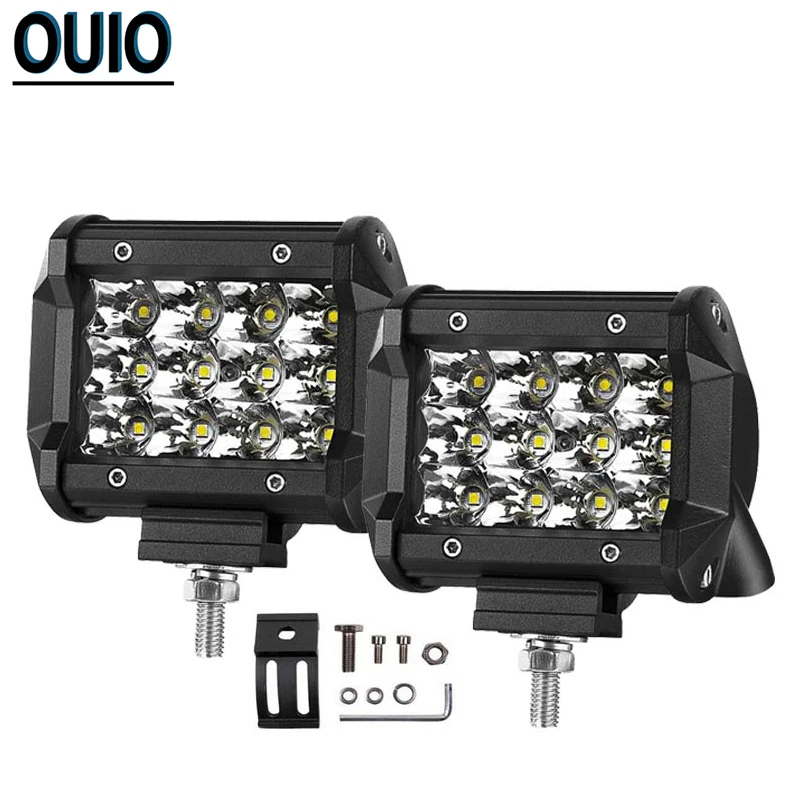2 шт. 3-рядная светодиодный внедорожный светильник бар 36 Вт пятно света фары