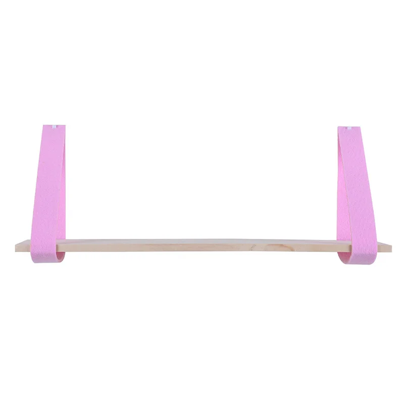 Скандинавская деревянная настенная полка войлочная перегородка для хранения в