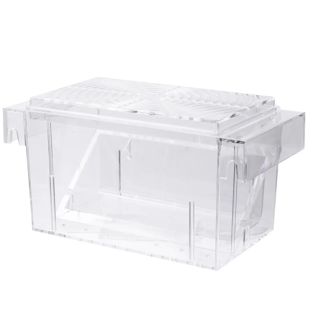 Transparent Breeding Box Acrylic Isolation Durable Hatching Case Practical Incubator for Aquarium Fish Tank (FH-102) | Дом и сад
