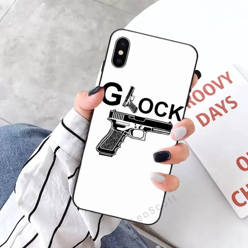 

Glock Handgun Phone Case for iPhone 11 12 mini pro XS MAX 8 7 6 6S Plus X 5S SE 2020 XR
