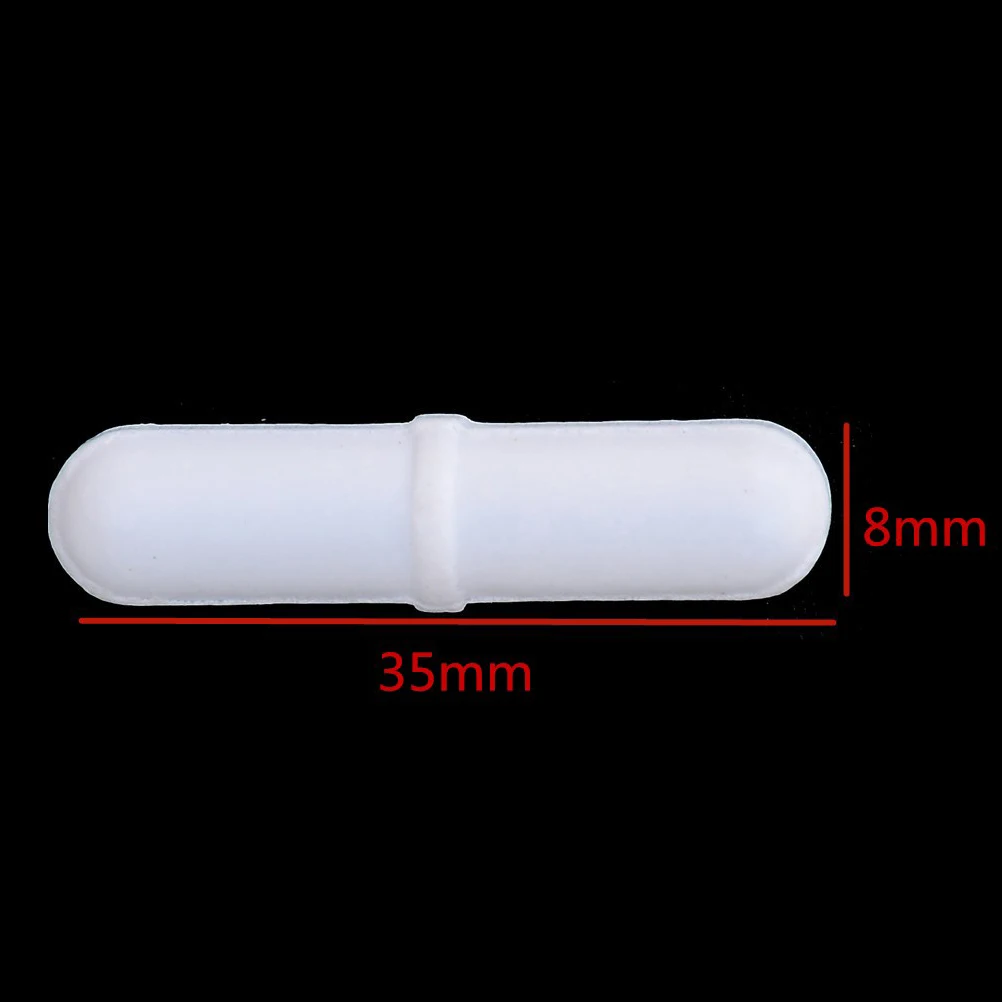 1pcs 8mmx30mm Magnetic Stirrer Mixer Stir Bar Ptfe Lab Spin Spinner Cylinder Laboratory Bars White Color | Инструменты