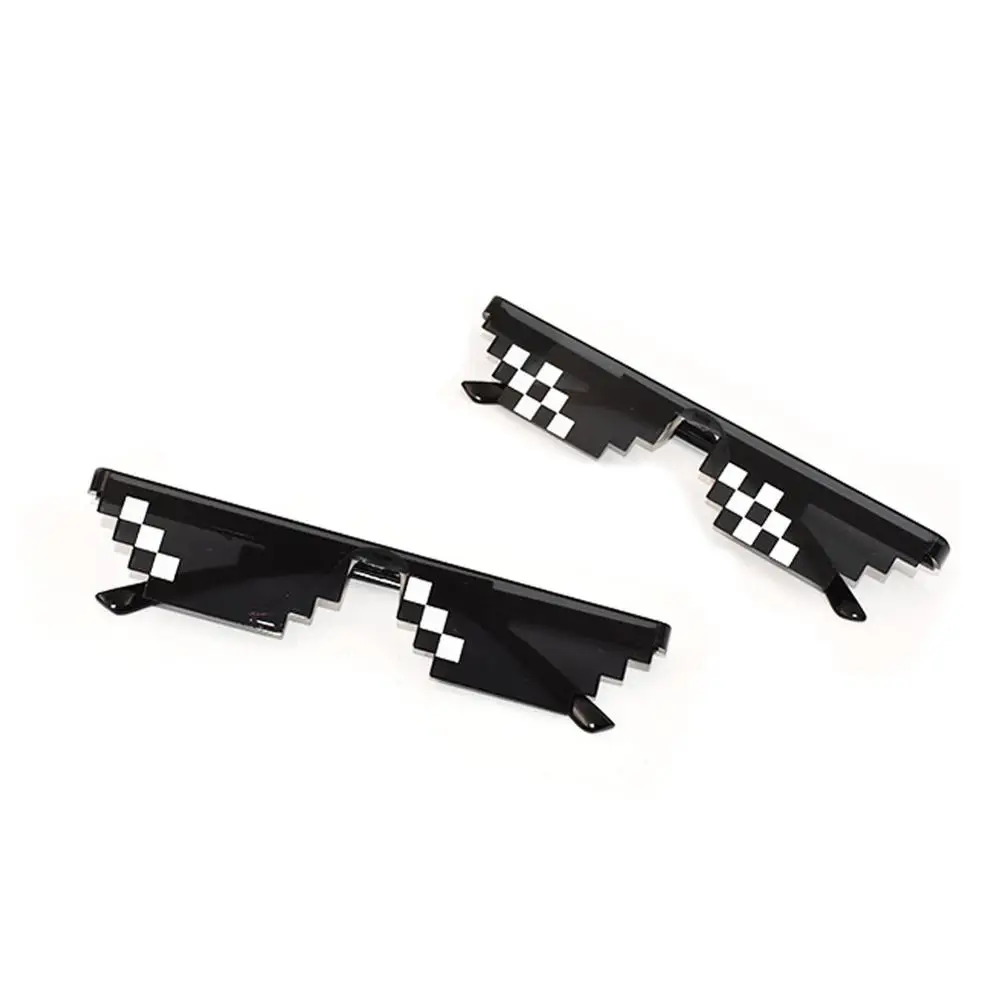 8 Bit Thug Life Sunglasses Pixelated Men Women Party Eyeglasses Mosaic UV400 Vintage Eyewear Unisex Driver Google Glasses | Автомобили и
