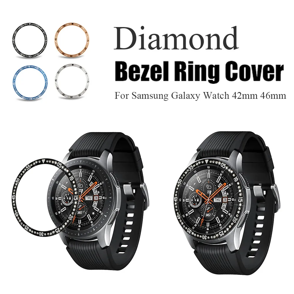 Модные часы Smart Watch Крышка для samsung Galaxy Watch 42/46 мм время циферблат с бриллиантами и устойчивая к царапинам замена металлический ободок кольцо в виде ракушки