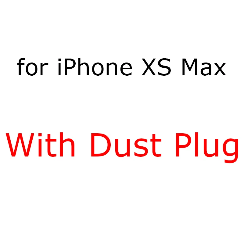 Пылезащитная заглушка прозрачные силиконовые чехлы для iPhone 6 6s 7 8 Plus X XR XS Max мягкий чехол на заднюю панель телефона iPhone6 iPhone7 iPhone8 iphoneexr - Цвет: Transparent
