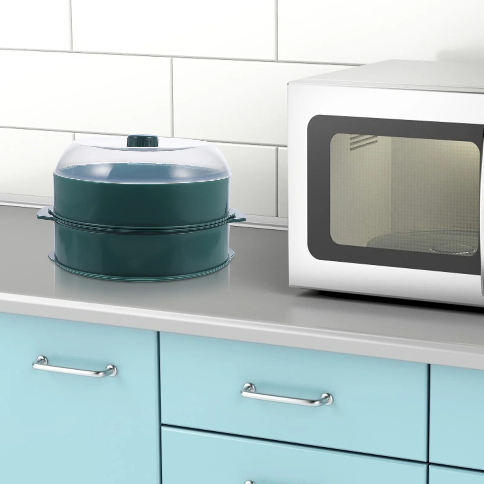 1pc Food Steamer Kitchen Microwave Oven Container Cookware | Дом и сад