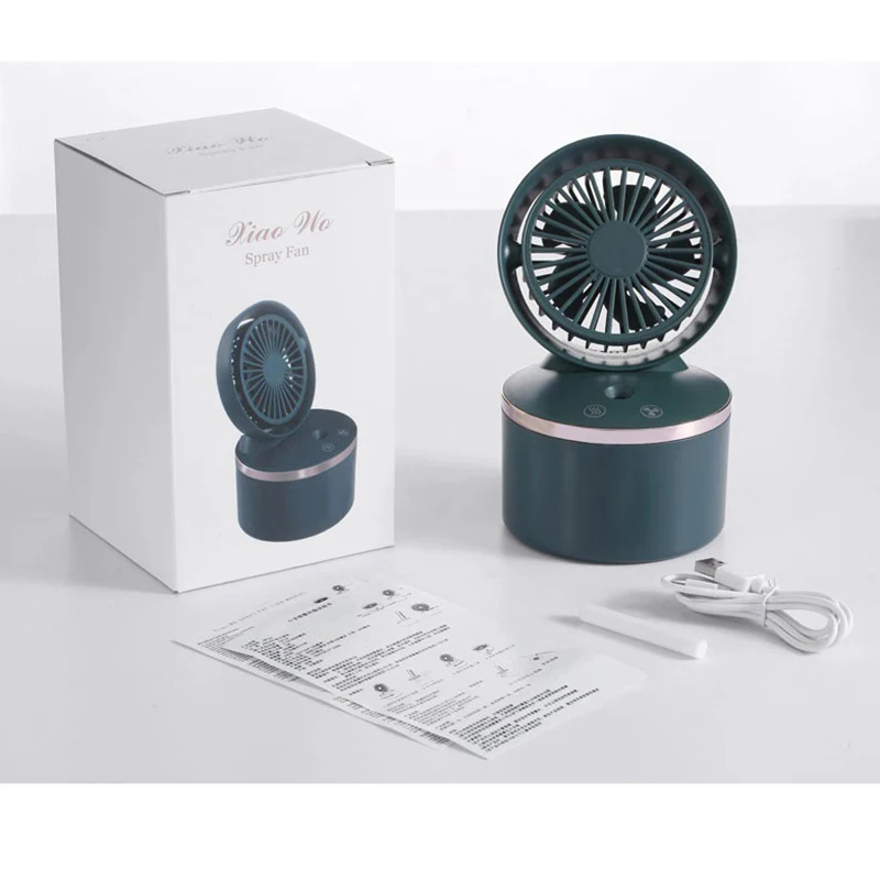 

LAIKE USB Rechargeable Air Humidifier Fans 280ml Portable Ultrasonic Diffuser Mist Maker Humidificador for Home Offiice