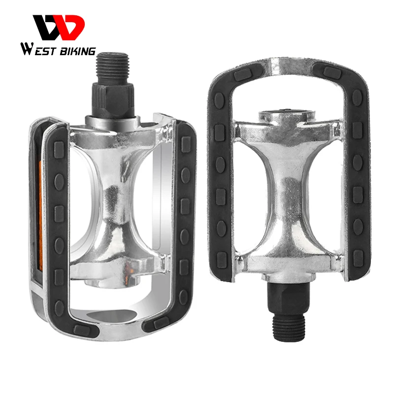 

WEST BIKING Aluminum Alloy Bike Pedals MTB Mountain Road Bike Pedals Bicycle Pedal Cycling Foot Plat Anti-slip Bicycle Parts