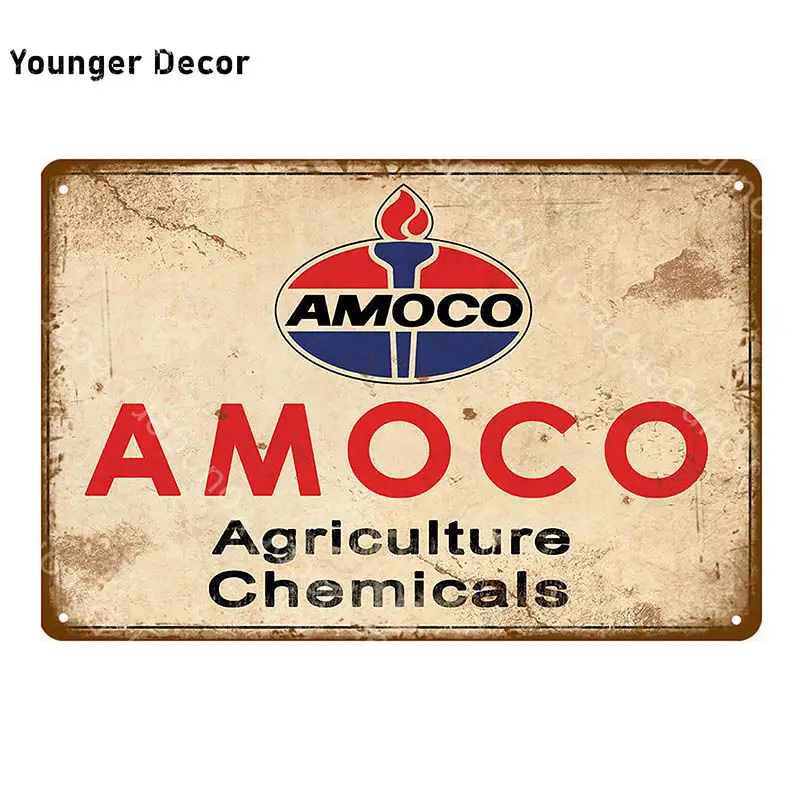 Amoco моторное масло декоративный металлический плакат знаки для мобильного масла
