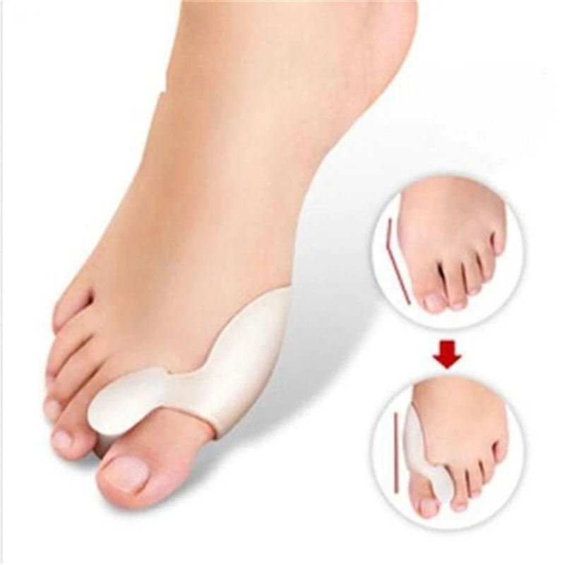 

High Quality Gel Silicone Bunion Corrector Big Toe Separators Straightener Spreader Hallux Valgus Massager Foot Care Tool 1Pair